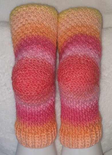 Häkelsocken Elli mit Bumerang-Ferse für alle Größen, mit jedem Garn
