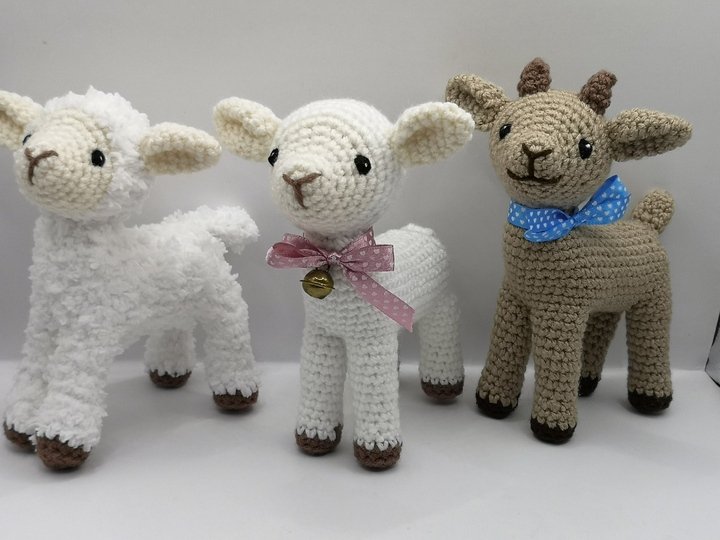 2in1: Lamm + Zicklein - Häkelanleitung von NiggyArts
