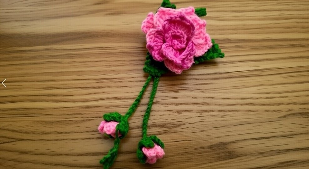 Crochet 3D Flower Bag Charm & Keychain – PDF + Video Tutorial