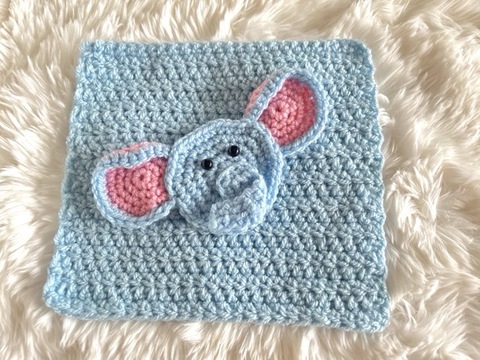 Häkelanleitung Waschlappen/Spüllappen Elefant
