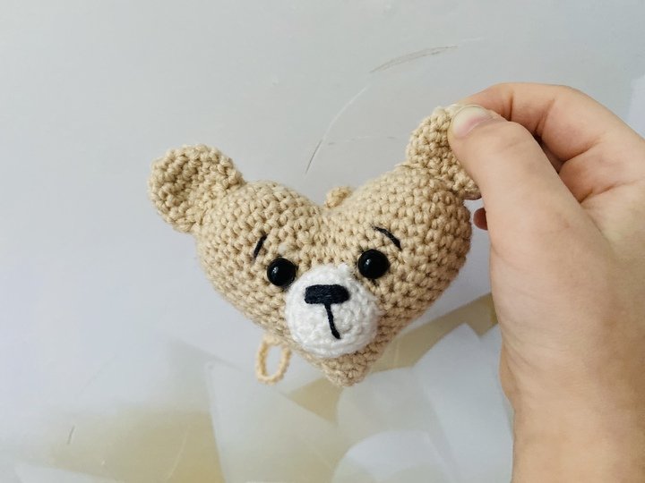 Teddy Bear Heart Crochet Pattern