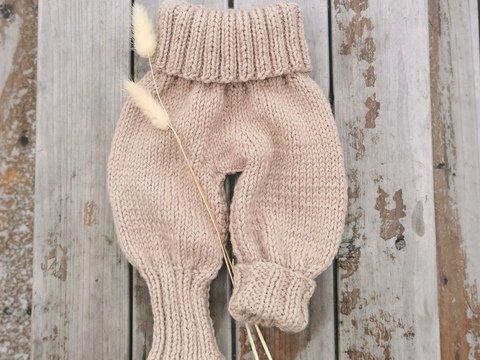 Babyhose stricken | Strickanleitung Pumphose 0 - 36 Monate