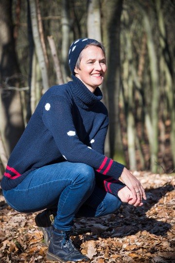 Strickanleitung Rollkragen-Pullover "Store Belt"