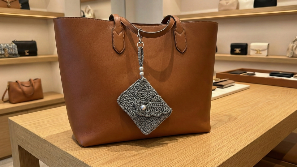 Häkelanleitung Kleine Geldbörse – 2 Fächer & dekorative Muschelkante