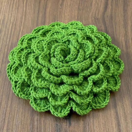 Dimensional Flower Motif Coaster – Crochet Pattern PDF