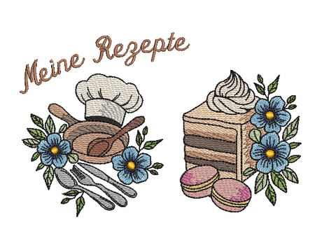 Stickdatei Kochen Backen Meine Rezepte