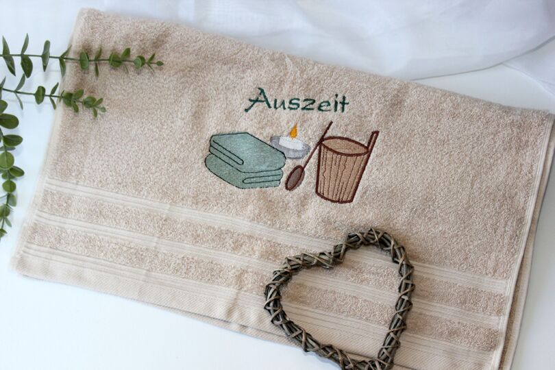 Stickdatei SPA Sauna Wellness SET