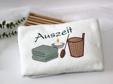 Stickdatei SPA Sauna Wellness SET