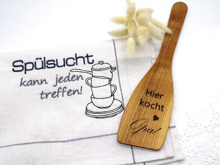 Stickdatei Geschirrtuch Spruch Sprüche Küche