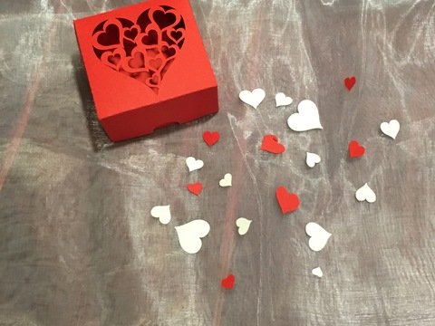 Plotterdatei Geschenkschachtel Herz