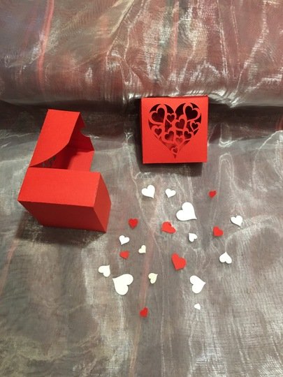 Plotterdatei Geschenkschachtel Herz