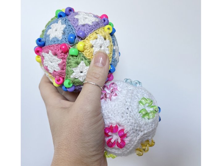 Fidget Stressball Häkelanleitung Set, Amigurumi Ball, geometrisch häkeln