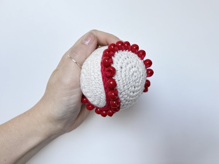Baseball Fidget Toy 2in1 Häkelanleitung, Fidget Toy Amigurumi Sport Deko