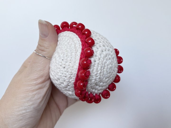 Baseball Fidget Toy 2in1 Häkelanleitung, Fidget Toy Amigurumi Sport Deko