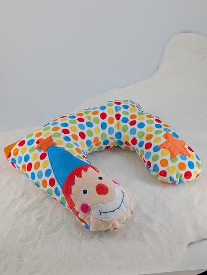 Pattern clown Flip Roll & Neck Pillow – the convertible travel pillow