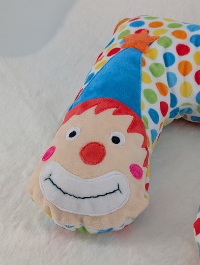 Pattern clown Flip Roll & Neck Pillow – the convertible travel pillow