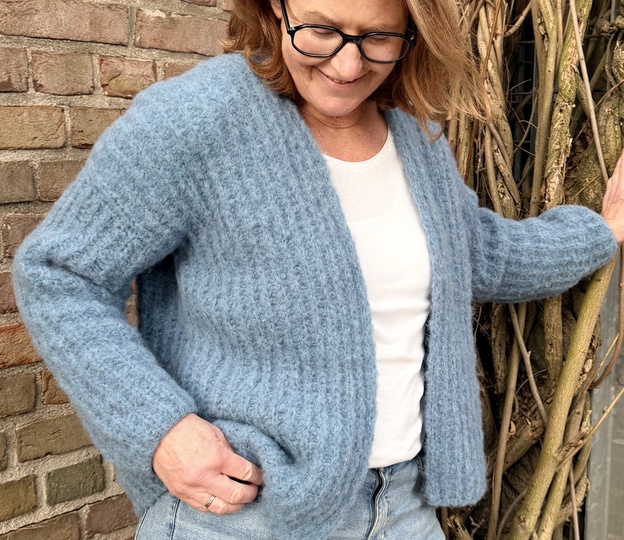 PILA– federleichter Cardigan im Halbpatent, Damen, Größe 36-46