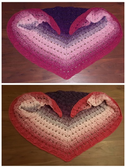 Crochet Pattern Flat Triangular Scarf "Diopatra"