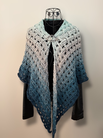 Crochet Pattern Triangular Scarf "Diomede"