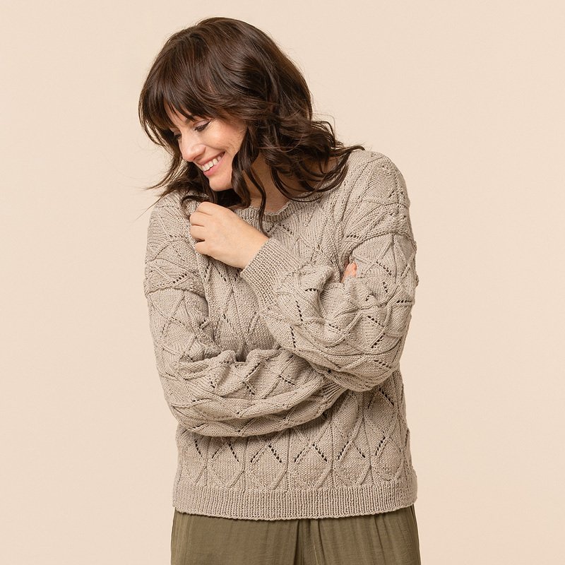 Strickanleitung Damenpullover "Seidenglanz" 766135 - Bild 2