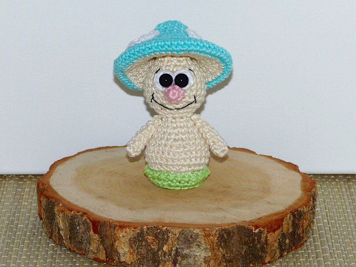 Häkelanleitung kleine Frühlingspilze