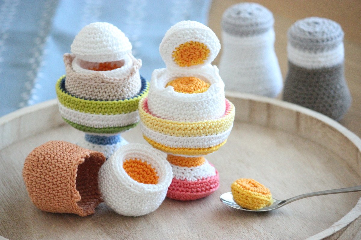 Häkelanleitung "Frühstücksei im Becher"