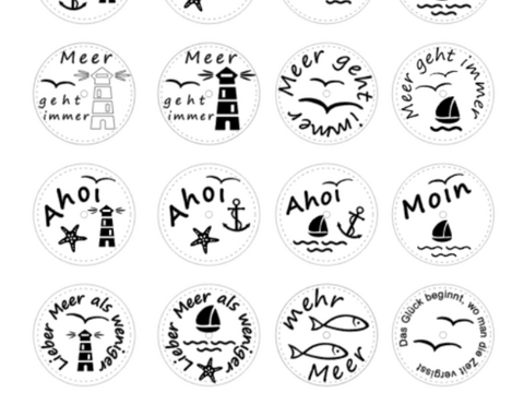 maritime Teelichtbotschaften