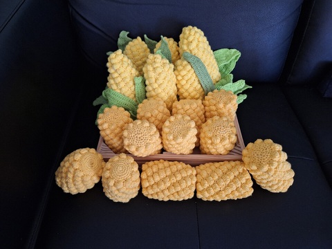 Häkelanleitung Mais – Amigurumi Gemüse für Kaufladen / Kinderküche