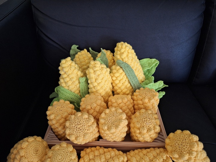 Häkelanleitung Mais – Amigurumi Gemüse für Kaufladen / Kinderküche