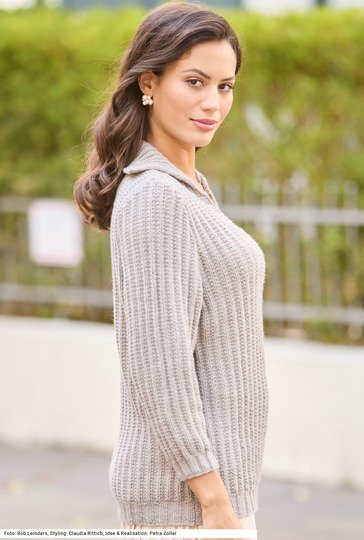 Pulli mit Polokragen