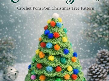 Pom Pom Christmas Tree Crochet Pattern (PDF)