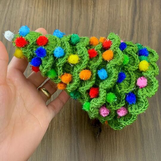 Pom Pom Christmas Tree Crochet Pattern (PDF)