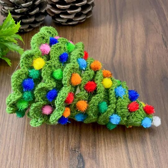 Pom Pom Christmas Tree Crochet Pattern (PDF)