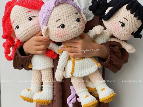 3in1 Crochet Doll Pattern Bundle – Amigurumi Kpop Girl