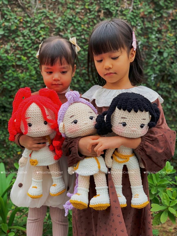 3in1 Crochet Doll Pattern Bundle – Amigurumi Kpop Girl - Image 11