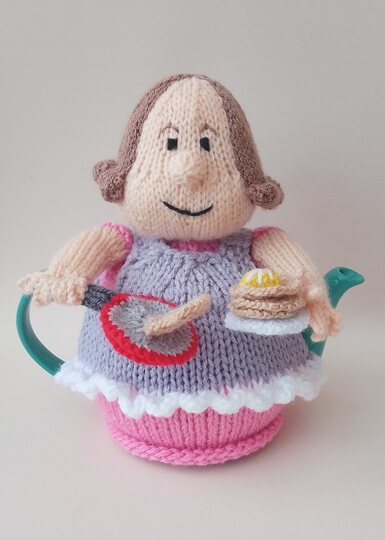 TeaCosyFolk's Pancake Day Lady Tea Cosy Knitting Pattern