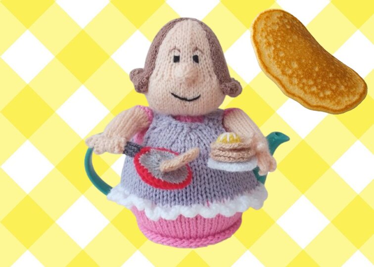 TeaCosyFolk's Pancake Day Lady Tea Cosy Knitting Pattern