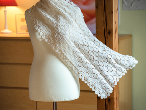 AMELIE Stola Schal Tuch Spitzentuch
