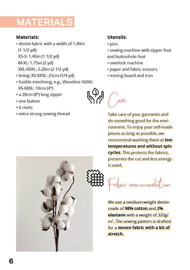 Jeans Schnittmuster mit geradem Bein für Damen | Größe XS-XXXL PDF Download