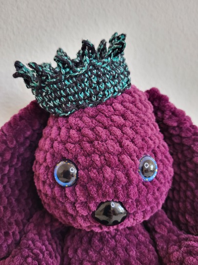 Häkelanleitung Hasen Prinzessin kuscheliges Amigurumi aus Flauschgarn