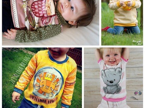 Babyshirt miniLoo mit Loopkragen Gr. 50-92