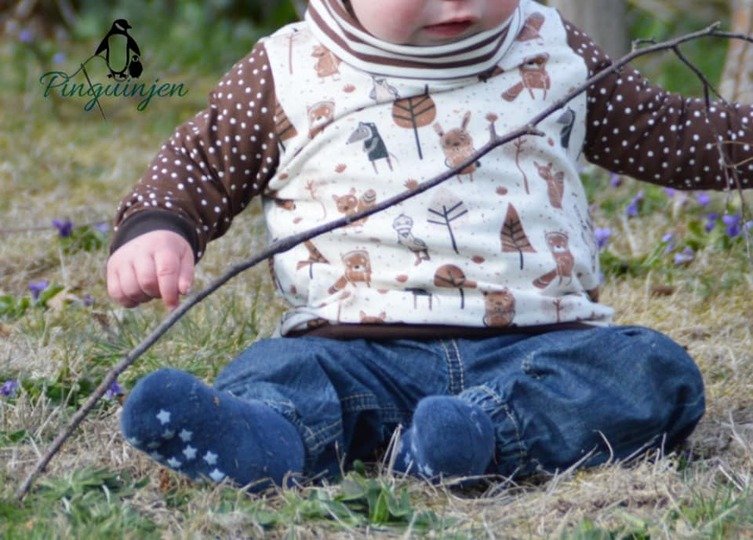 Babyshirt miniLoo mit Loopkragen Gr. 50-92