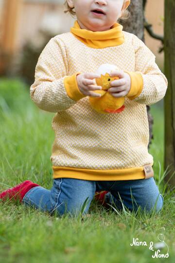 Babyshirt miniLoo mit Loopkragen Gr. 50-92