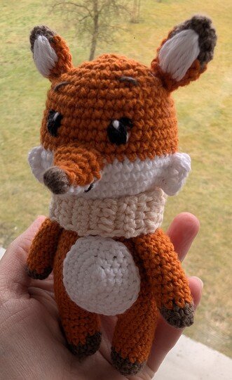 Häkelanleitung Fuchs: Niedlicher Winter-Fuchs mit Loopschal