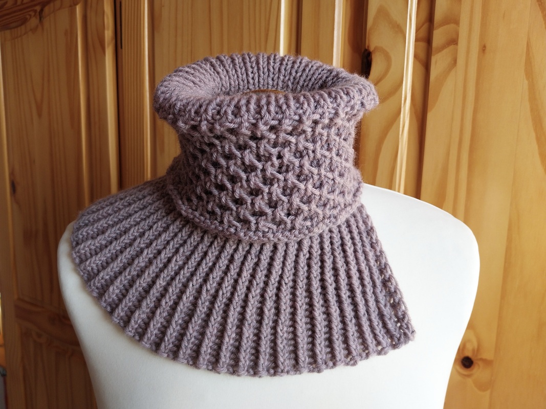 Strickanleitung für Kragenschal "Nordic Winter" 2-in-1 - Bild 9