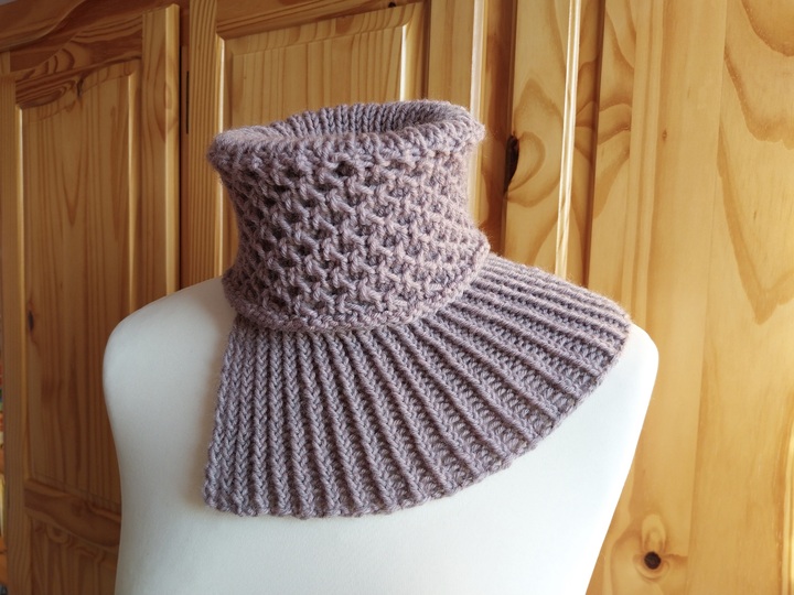 Strickanleitung für Kragenschal "Nordic Winter" 2-in-1