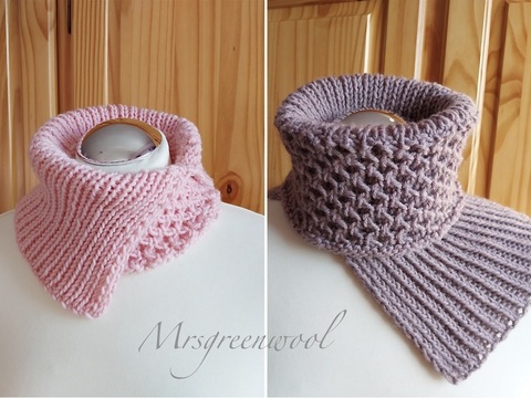 Strickanleitung für Kragenschal "Nordic Winter" 2-in-1