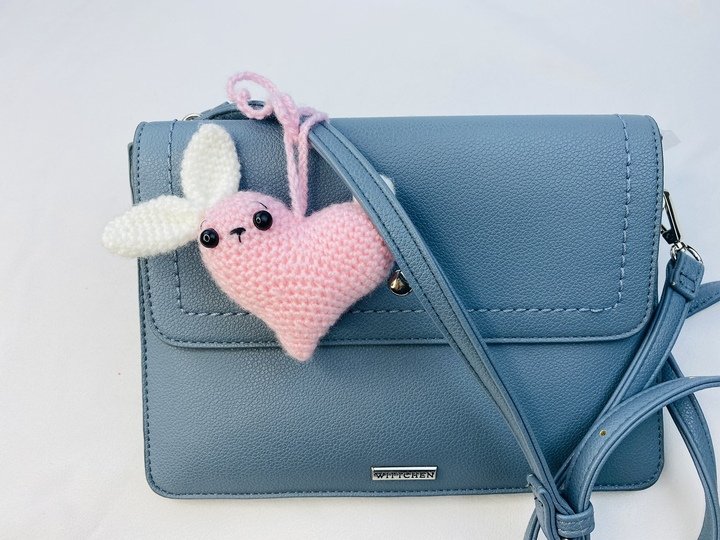 Hasenherz-Schlüsselanhänger