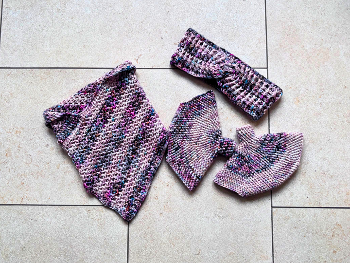 Crochet Pattern “Everyday Warmth” Headband, Wrist Warmer & Neck Warmer Set