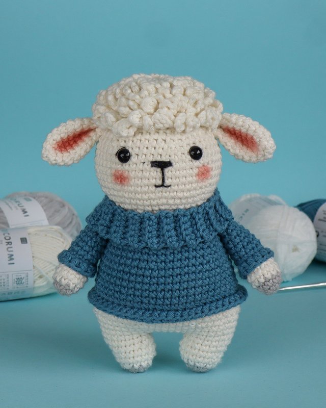 Häkelanleitung Schäfchen Wolle - Bild 4